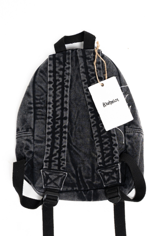 Rivets Backpack Black Stone Washed