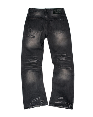 Rust Black Bootcut Jeans