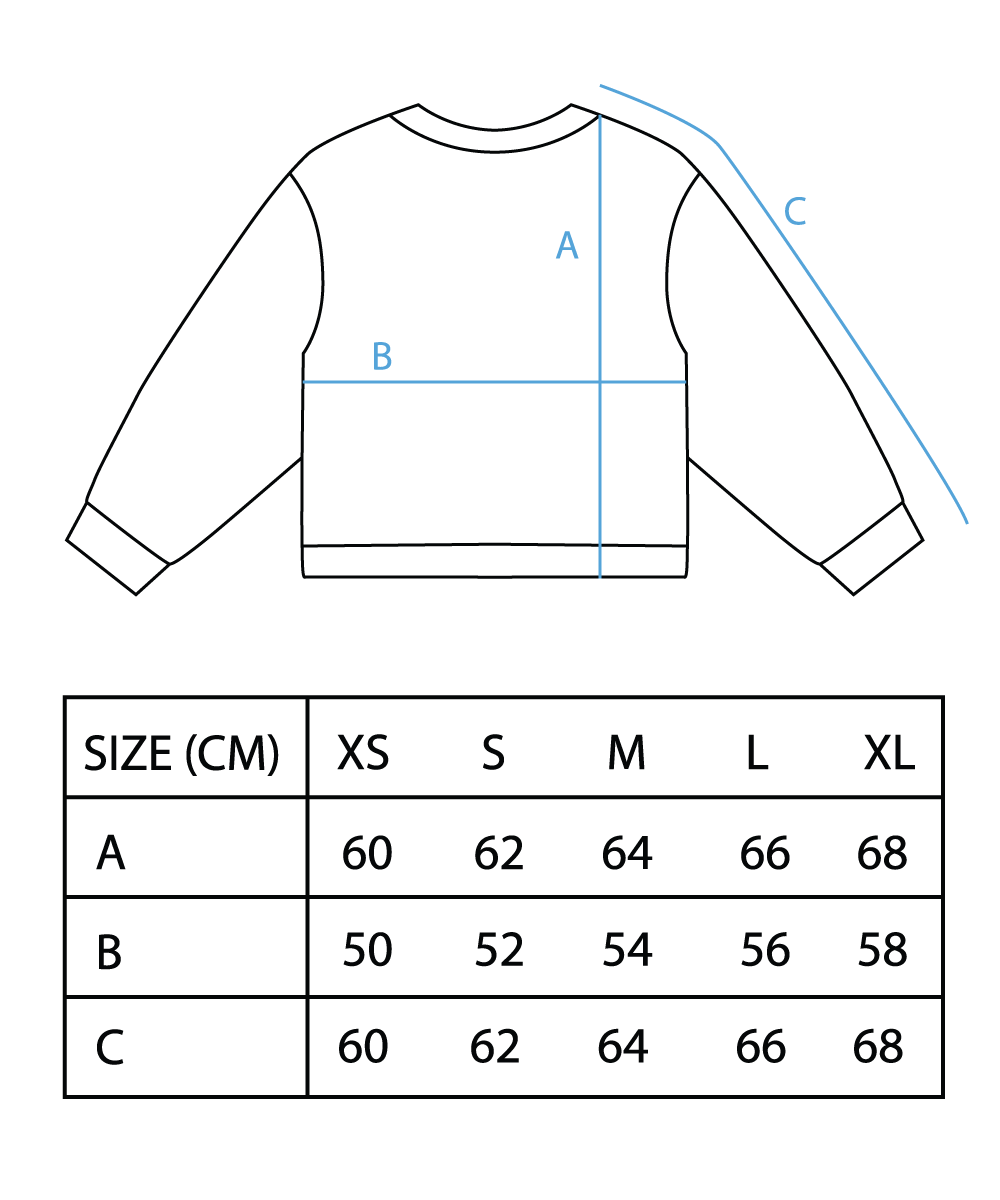 Size Chart for Dying Spider Knit