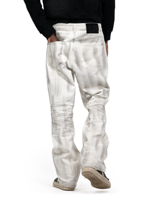 Dirty White Cut Bootcut Jeans