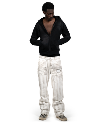 Dirty White Cut Bootcut Jeans